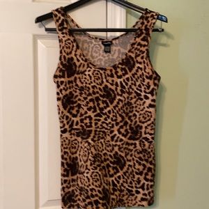 Junior Blouse Size: L leopard print